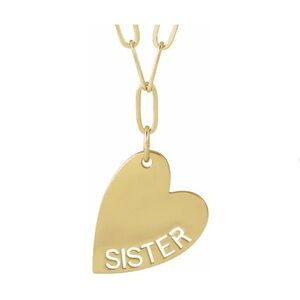 💛 14K Yellow Sister 18" Necklace for Mother’s Day or any special day